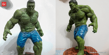 Hulk Ragnarok 3d baskı heykelcik montaj ragnarok sakarya Bruce afiş inanılmaz şampiyon mcu süper kahraman film işaret ruffalo hayret sinematik Evren thor 3d print model - Mito3D