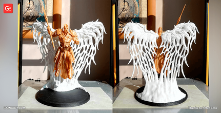 imperius impressão 3d estatueta de montagem imperius, diablo, diablo 3, 2, heróis chefes, patrões, arco anjo, arcanjo, figura, em miniatura, modelo, colecionáveis figura colecionável 3d print model - Mito3D