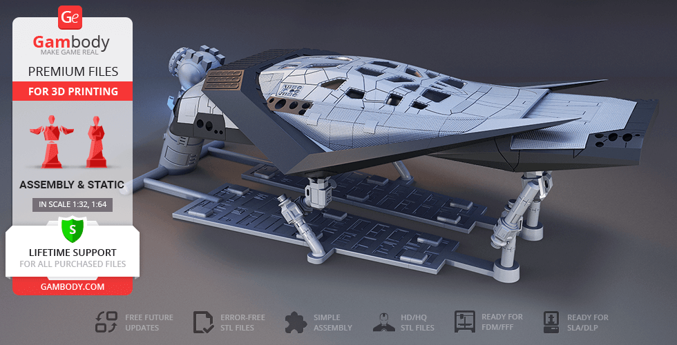 interstellare ranger 3d stampa modello assemblaggio catrami nasa spazio navicella spaziale veicoli nave resistenza missione ssto mestiere christopher nolan Giuseppe bottaio Lazzaro 3D print model - Mito3D