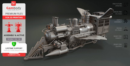 jules verne train locomotive 3d printing model assembly + action Jules Verne Train Locomotive, Jules Verne Train, Time Train, Back to the Future, Sierra No 3, BTTF, Train Time Machine, ELB, Back to the Future Part III, delorean, time machine, flux capacitor, michael j fox, doc, emmett, brown, doctor, science, marty, mcfly, back to the future trilogy, christopher lloyd, movie, icon, pop culture, mcfly, scientist, time travel, Jules Verne Train figurine, Jules Verne Train model, Jules Verne Train miniature, Jules Verne Train figure, BTTF locomotive figurine, BTTF locomotive model, BTTF locomotive miniature, BTTF locomotive figure, 3d printing, stl files