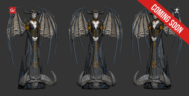 Lilith Şeytan 3d baskı heykelcik 3d print model - Mito3D