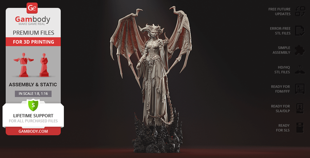 lilith diablo iv 3d printing figurine assembly assembly trending evil demon diablo lilith lilith-diablo lilith-and-diablo lilith-diablo-demon lilith-diablo-daughter demon-lilith queen-of-the-succubi lylia daughter-of-hatred mother-of-sanctuary creator-of-sanctuary the-first-mother the-blessed-mother the-mother mephisto lilith-sanctuary-diablo female-monster lilith-diablo-iv  3d print model - Mito3D