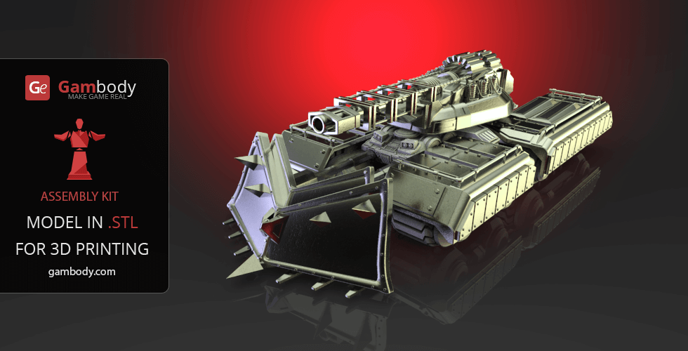 mammoth tank accessories 3d print files - set 2 assembly model tank, command and conquer model, for sale, buy design, printing models printing, tanks 3D print model - Mito3D
