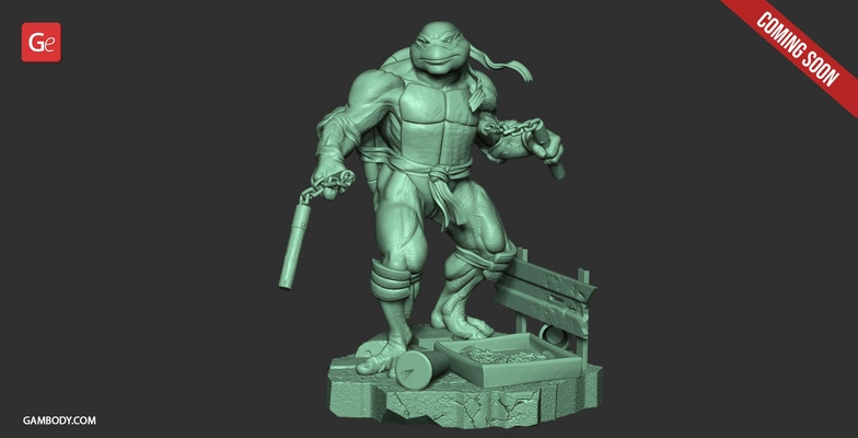 michelangelo - tmnt coming-soon teenage-mutant-ninja-turtles 3d print model - Mito3D