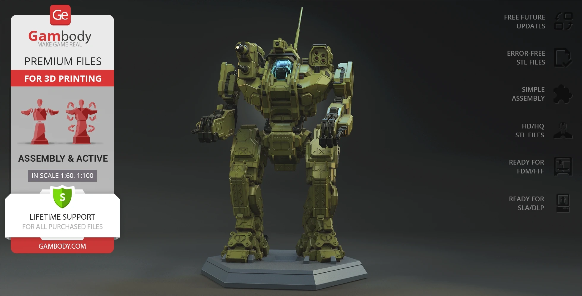 mwo külhanbeyi 3d baskı model montaj mechwarrior mekanik Battlemech mekanizmalar machine guns çekirge heavy mech zırh stl Toplamak 3D print model - Mito3D