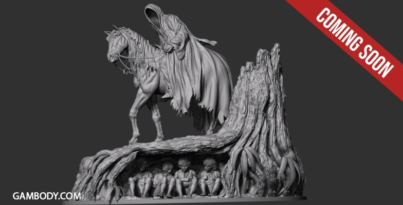 nazgul verfolgungsjagd hobbits lotr the lord of rings coming soon 3d print model - Mito3D