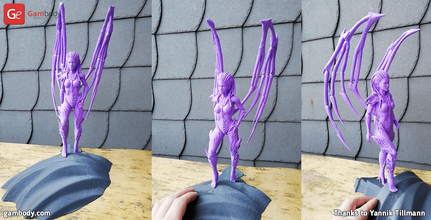 queen blades 3d printing miniature assembly kerrigan, of blades, starcraft, starcraft 2, 2 legacy the void, rv, 1, download, brood war, universe, heart swarm 3d print model - Mito3D