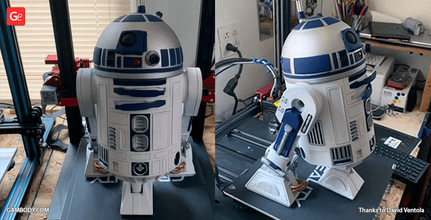 r2-d2 droid 3d printing files assembly + action star wars, star wars droid, star wars 8, star wars episode 8, new star wars r2-d2, star wars episode VII, star wars characters, star wars games, new star wars movie, star wars episode 8, star wars movies, new star wars, r2-d2, droid, droid r2-d2, r2d2, stl, stl files, 3d printing, files for 3d printing, model, 3d model, robot, robots