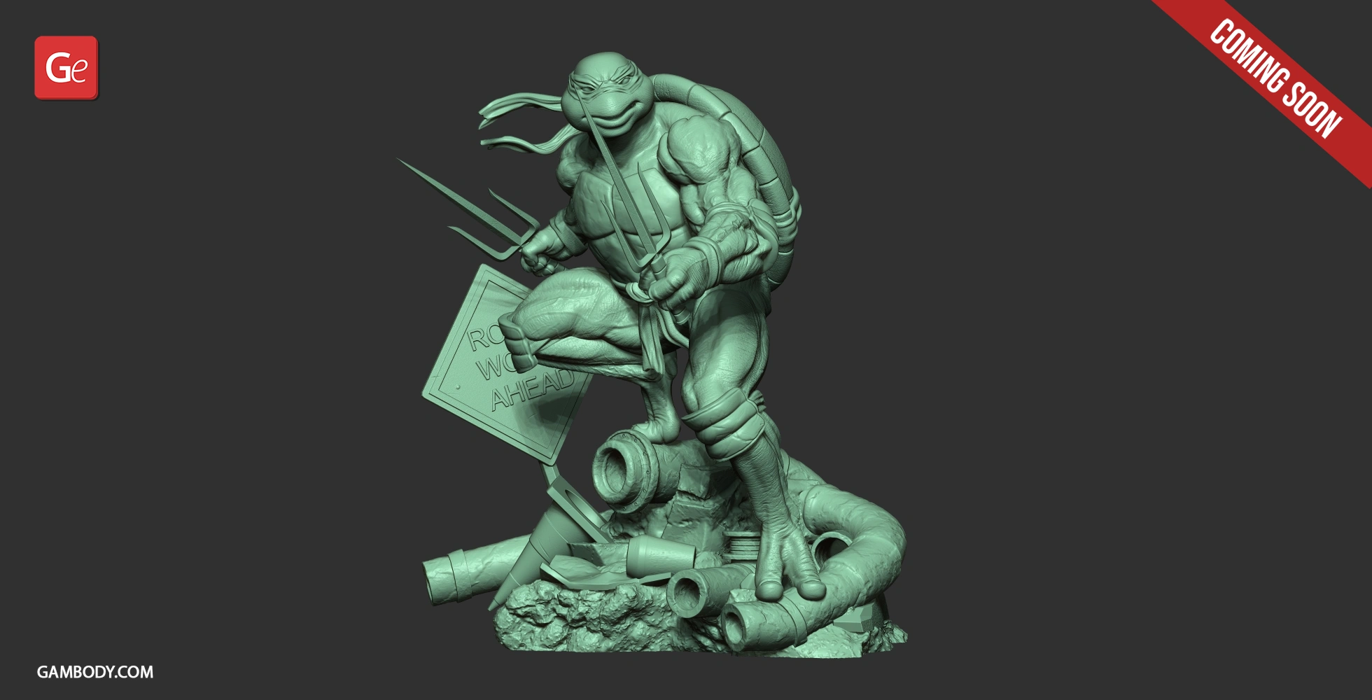 rafael tmnt coming soon teenage mutant ninja turtles 3D print model - Mito3D