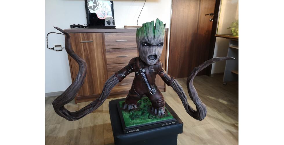 ravager groot 3d printing model assembly print file download, avengers, buy model, printer for sale, baby purchase, guardians of the galaxy 3D files buy, marvel, marvel comics Groot 3D print model - Mito3D