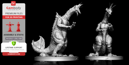 titanosaurus impressão 3d estatueta de montagem dopepope, titanosaurus, dragão, filmes, ícone, série, kaiju, badass, figura, assassino, bandido, poderoso, alien, besta, godzilla, estatueta, modelo, em miniatura, 3d, stl, horror 3d print model - Mito3D