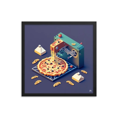 cheesy engineering transfiguration of spaghetti pizza making machine other innovative technology it able to turn delicious everyone's surprise customers amazed at transformed a perfectly baked eyes famous people 3d print model - Mito3D