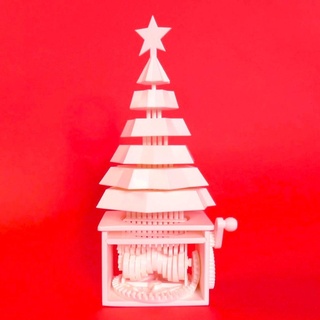 christmas tree automata wonderful time beerahem year losing leave house couple weeks extra time- spend productively 3d printing building decorations fully assembled 3d print model - Mito3D