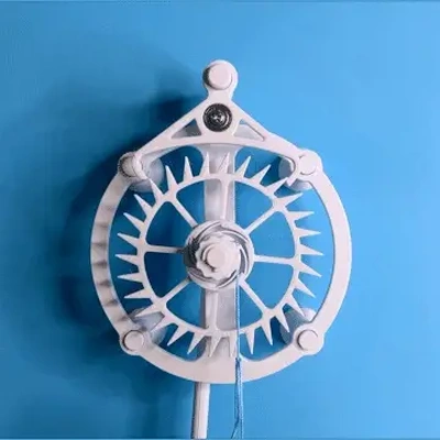 deadbeat escapement to recoil anchor differing in one way- design of an exact radius other stop completely on beat increasing reliability durability is my 3d printed clock assemble video 3d print model - Mito3D