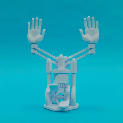hands up 2 stl in air do it to told celebrate way right hit paddle raise roof power of mechanical engineering 3d printing celebration meaningful note th 3d print model - Mito3D