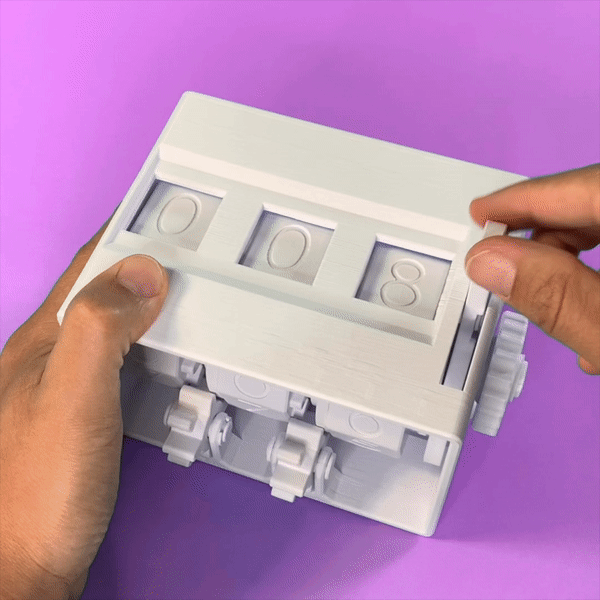 meccanico contatore stl semplice mantenendo contare facile digitale spazio computer età ingranaggi componenti raggiungere 3d stampabile adattamento freddo dispositivo sempre più obsoleto 3D print model - Mito3D