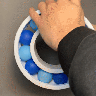 ping pong ball rodamiento stl divertido caprichoso tamaño pelota asombrosamente girar huellas dactilares estándar impresoras mas grande dimensión 205mm impresión popular silbido apestar pelotas descargar escritorio montar pared opciones exigir 40mm diámetro 3d print model - Mito3D