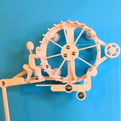 walking bob escapement is powered by humble operator one responsible adding a pulse to pendulum swinging as triggers advancement of wheel my on designed dgreene909 video easily mechan 3d print model - Mito3D