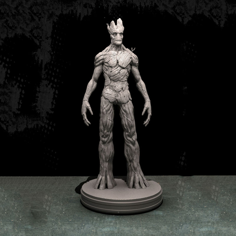 adult groot statues 3d mo