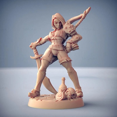 aline bold - rogue heroine 3d printing model stl 3d print model - Mito3D