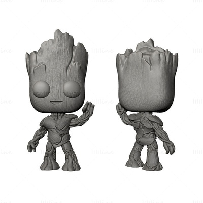 bebê groot 3d impressão modelo stl 3d print model - Mito3D