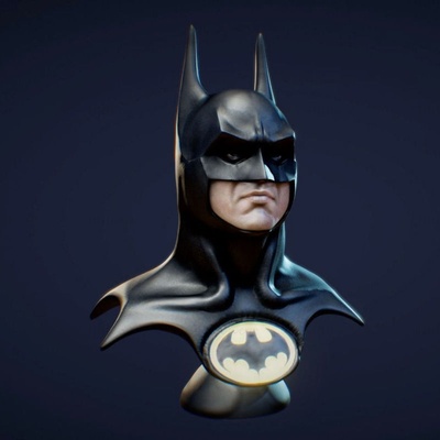 batman 1989 bust 3d printing model 3d print model - Mito3D