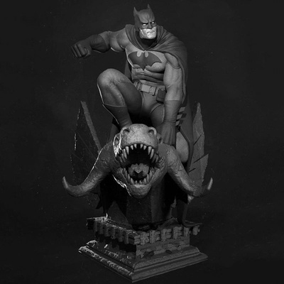 batman 3d modello pronto to stampa stl stampa 3d print model - Mito3D