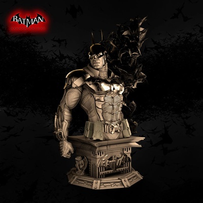 batman arkham knight bust 3d model ready to print stl printing 3d print model - Mito3D