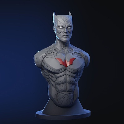 batman busto 2020 3d impresión modelo stl obj fbx 3d print model - Mito3D