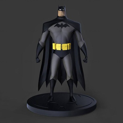 batman cartone animato 3d stampa modello stl 3d print model - Mito3D