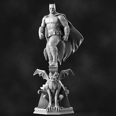 batman alba of giustizia 3d stampa modello stl 3d print model - Mito3D