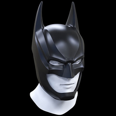 batman helmet 3d printing model stl 3d print model - Mito3D