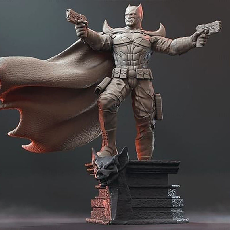 batman hold gun 3d printing model stl 3D print model - Mito3D