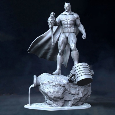 batman statua lampada 3d stampa modello stl 3d print model - Mito3D