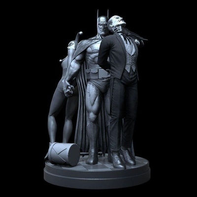 batman vs joker haley quinn 3d printing model stl 3d print model - Mito3D