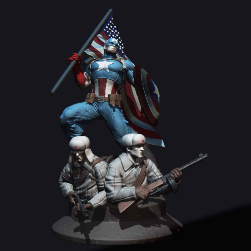 captain america miniature