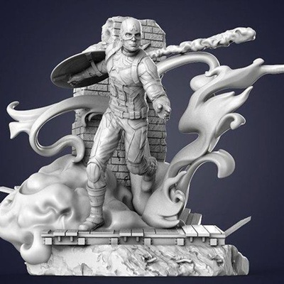 captain america miniatures 3d model ready to print superhero avengers endgame marvel evans chris cap comics art sculptures stl printing patreon statues figures infinity printable sculpting figurines hero ironman iron man thor stark captainamerica dc avenger hobby diy character body male spiderman hulk blackwidow hawkeye galaxy winter soldier batman classic games toys cartoon universe pintable engraved 3d print model - Mito3D