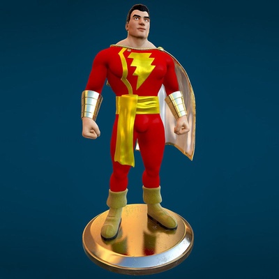 capitán maravilla 3d impresión modelo obj 3d print model - Mito3D