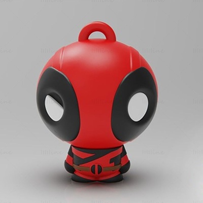 chibi deadpool 3d baskı model stl 3d print model - Mito3D