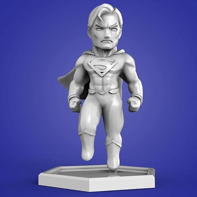 chibi superman 3d print model stl 3d print model - Mito3D