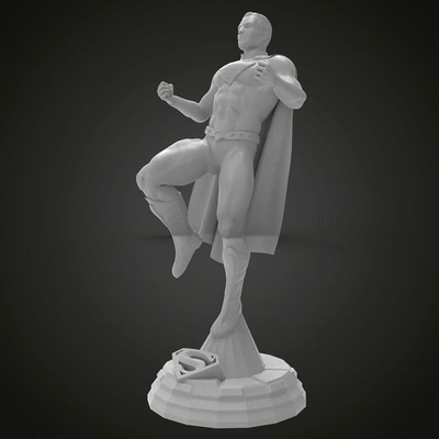 classic superman 3d print model stl 3d print model - Mito3D