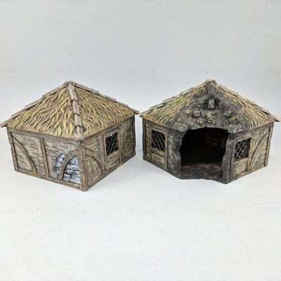 cottages 3d printing model 3d print model - Mito3D