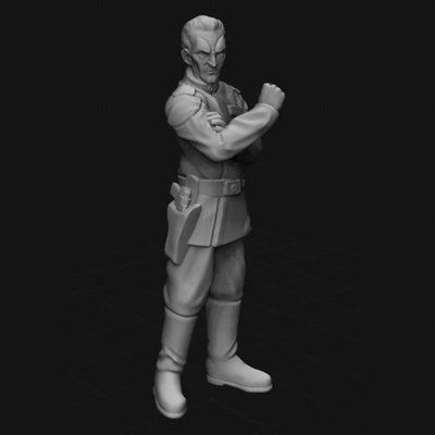 gerissen admiral 3d drucken modell stl 3d print model - Mito3D