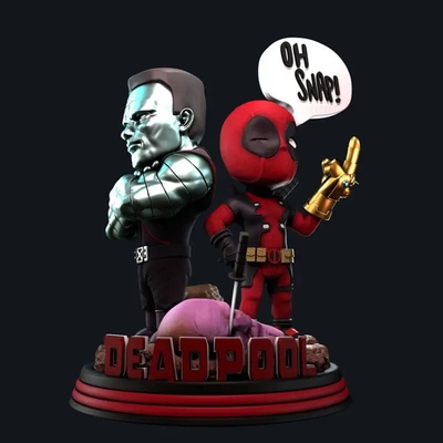 deadpool devasa chibi 3d baskı model stl 3d print model - Mito3D