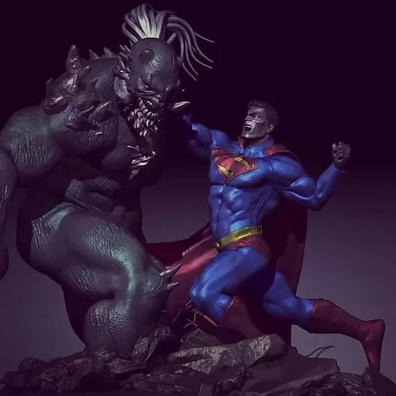 doomsday vs superman 3d printing model 3D print model - Mito3D