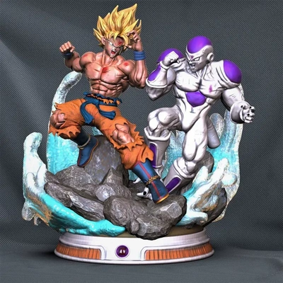 goku vs fregio 3d stampa modello stl 3d print model - Mito3D