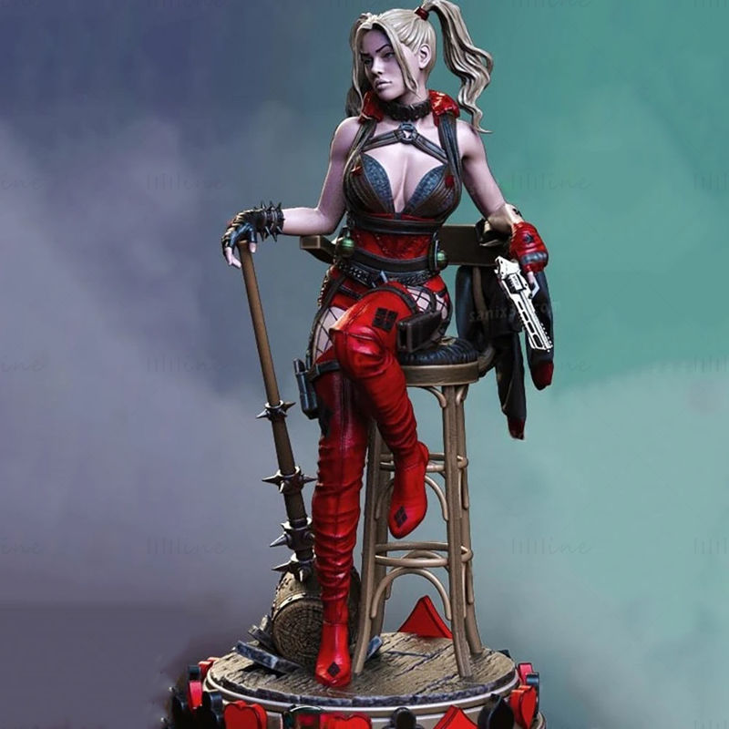 harley quinn 3d model ready to print stl 3D print model - Mito3D