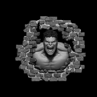 ponton hulk fracasser mur 3d impression modèle stl 3d print model - Mito3D