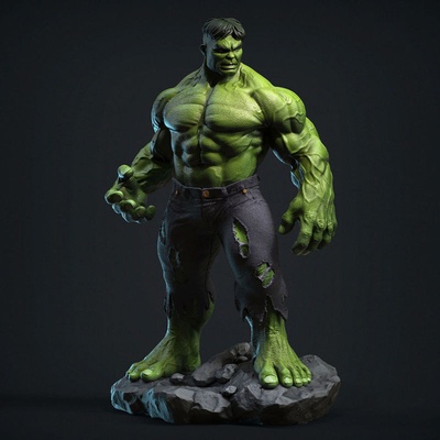 incredible hulk 3d printing model stl 3d print model - Mito3D