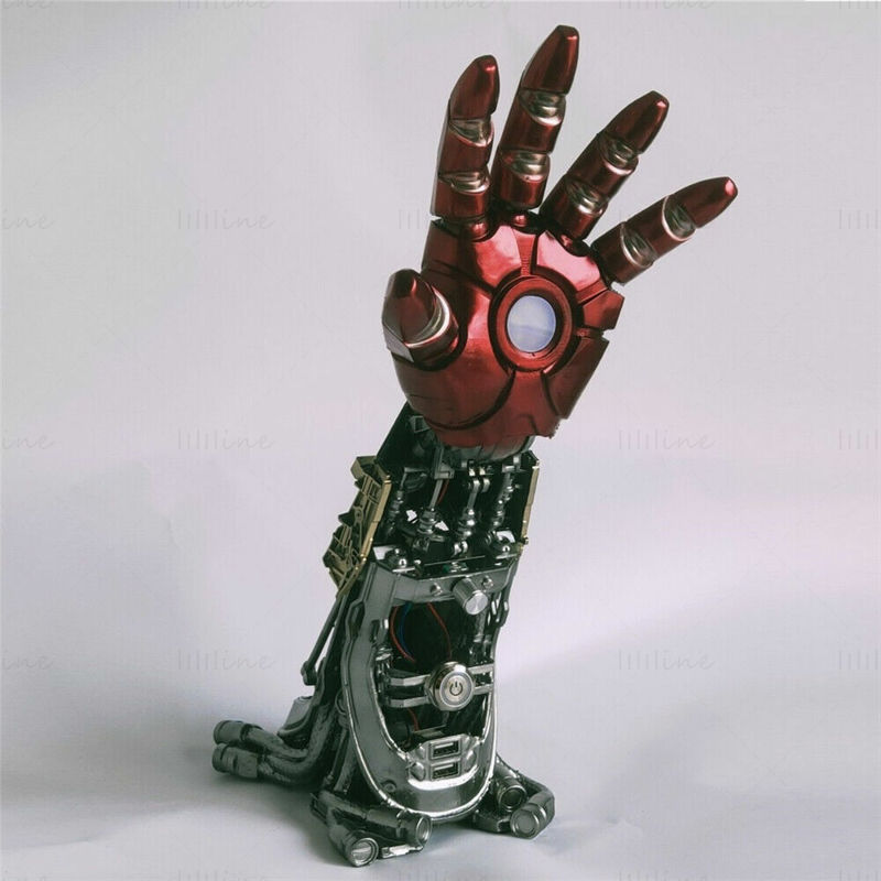 iron man arm lamp 3d model ready to print stl printing 3D print model - Mito3D